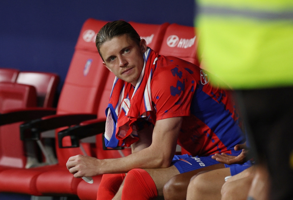 Atletico Madrid's Conor Gallagher before the LaLiga match against Espanyol at Civitas Metropolitano, Madrid August 28, 2024. — Reuters pic  