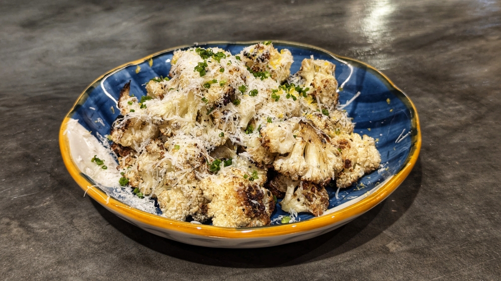 A longtime crowd favourite, charred cauliflower makes a return here.  — Picture by Ethan Lau