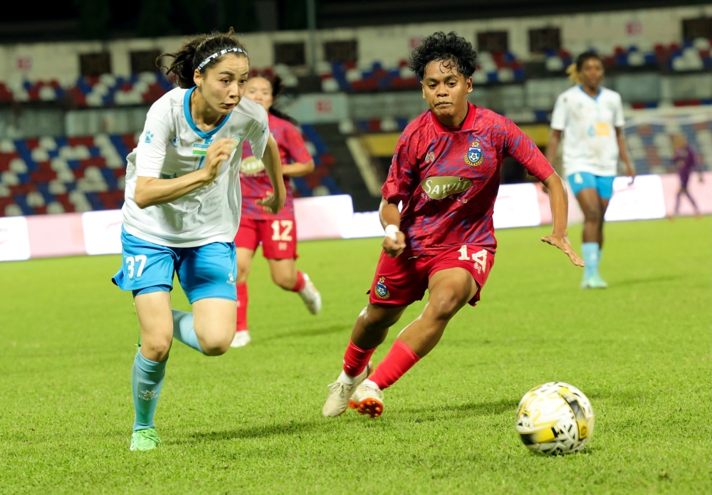 Sabah FA secured three crucial points last night with a 2-1 victory over PFC Nasaf at Likas Stadium last night. — Bernama pic