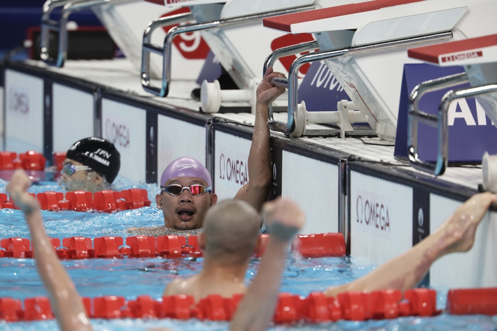 National para swimmer Muhammad Nur Syaiful Zulkafli finished sixth in the men’s 100-metre (m) breaststroke SB4 (physical impairment) at the Paris 2024 Paralympic Games September 2, 2024. — Bernama pic