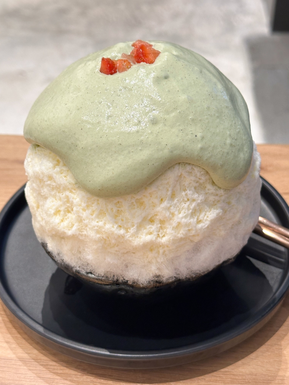 Pistachio Strawberry is a must for pistachio fans as the shaved ice is topped with a creamy pistachio espuma — Picture by Lee Khang Yi