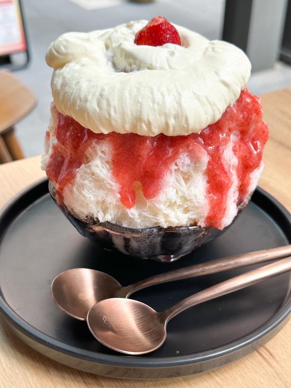 One of the bestsellers in Sakanoue Cafe is their Strawberry Shortcake with its whipped cream and strawberry sauce — Picture by Lee Khang Yi