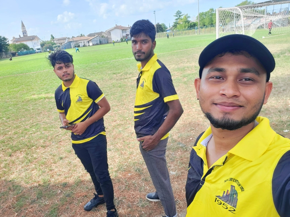 Bangladeshis in Monfalcone play cricket outside the town after its mayor who was elected on  anti-immigration sentiment banned their national sport, claiming Italian is “being erased”. — Picture from Facebook/Ahmed Kawsar