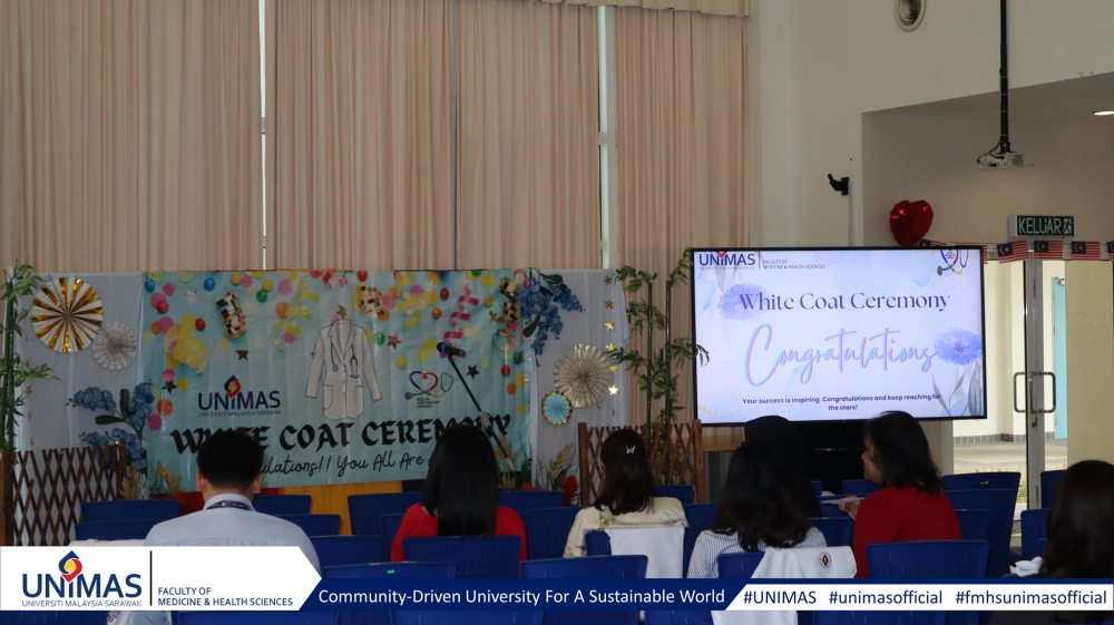 A white coat ceremony for new students is held at the Faculty of Medicine and Health Sciences in Unimas, Kuching on August 23, 2024. — Picture from Facebook/Faculty of Medicine and Health Sciences, Unimas