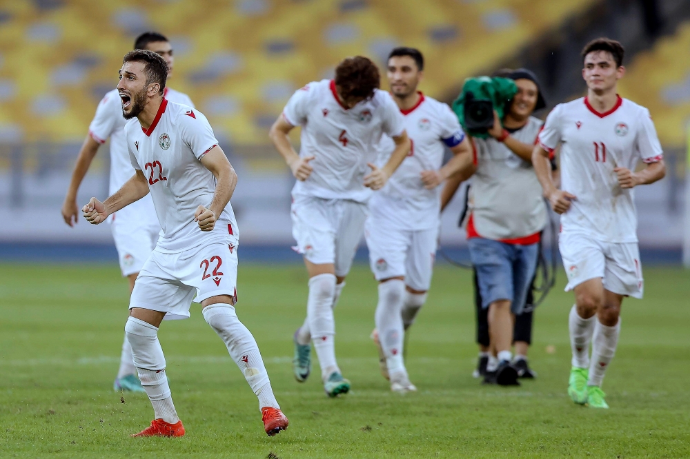 Tajikistan coach Gela Shekiladze expressed his pride in his team and hoped this victory would boost their confidence ahead of the 2024 King’s Cup in Thailand, scheduled for next month. — Bernama pic