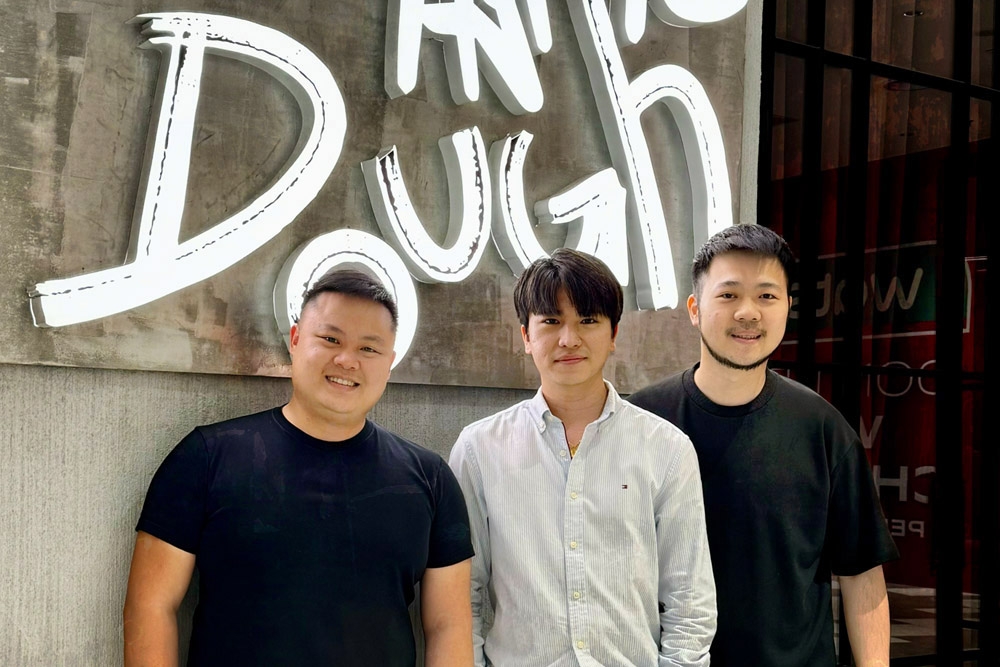 Staple Dough co-founders (left to right): Hii Chuan Jiet, Tan Zheng Yi and Shawn Eng. — Picture courtesy of Staple Dough