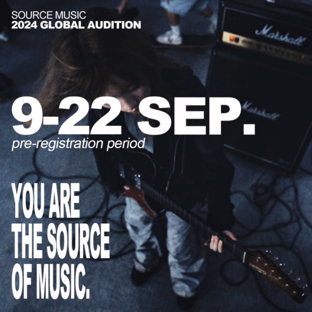 Apply for the global auditions on Source Music's official website — Image courtesy of Source Music