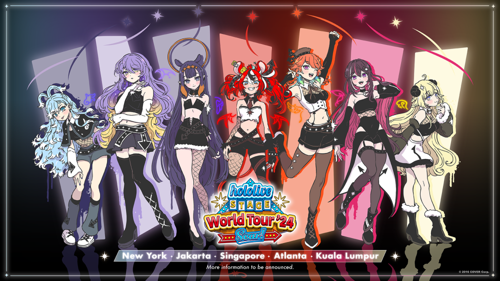 “Hololive Stage World Tour ‘24 -Soar!-” dates will include Kuala Lumpur’s Comic Fiesta 2024 on December 21.