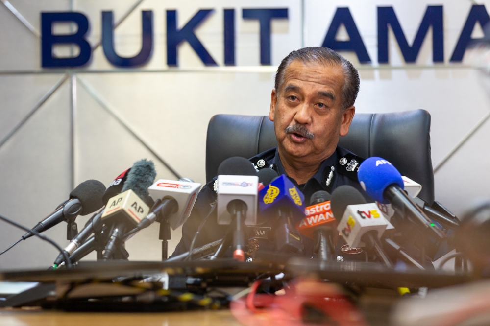 Inspector-General of Police Tan Sri Razarudin Husain said authorities are also looking into whether these charity homes were registered. — Picture By Raymond Manuel