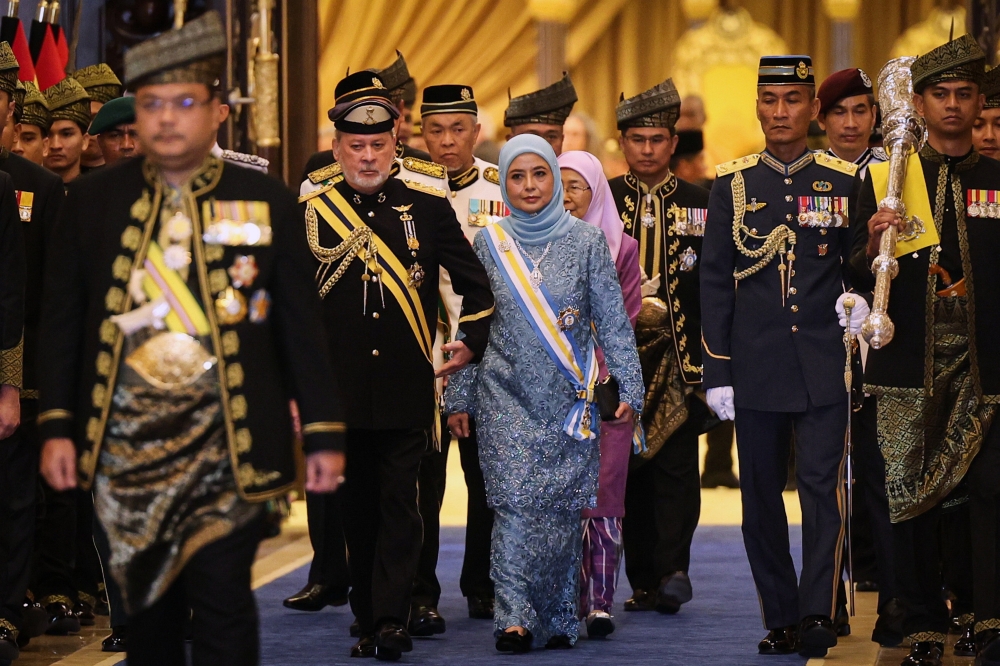 Sultan Ibrahim and Raja Zarith Sofiah will grace the national-level Maulidur Rasul 1446H Celebration at the Putrajaya International Convention Centre (PICC) on Monday. — Bernama pic