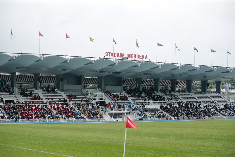 This is the appearance of the grandstand area under the cantilevered shell roof, which was the largest in the world when it was built in 1957. — Picture by Raymond Manuel.