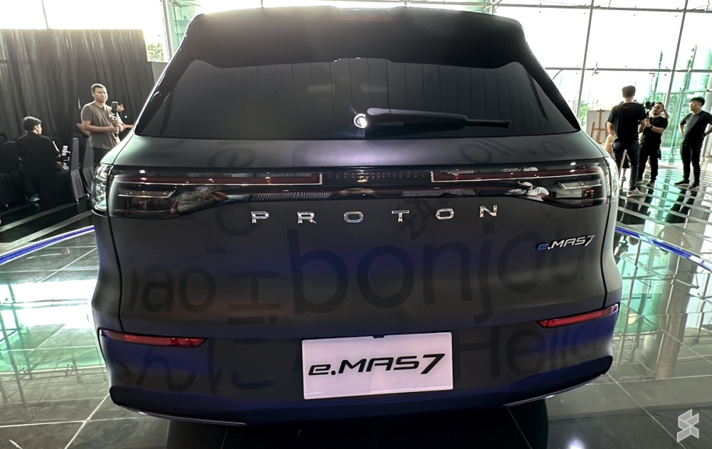 Proton e.MAS 7 at the media preview in early August 2024. — Picture by SoyaCincau