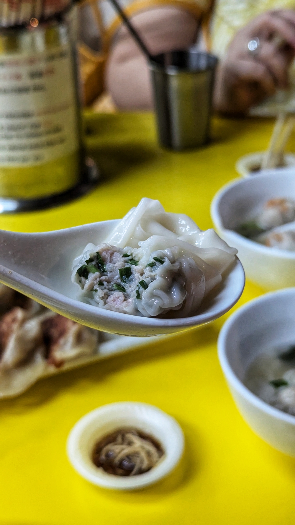 Chive and pork ‘wantan’ is another standout. — Picture by Ethan Lau