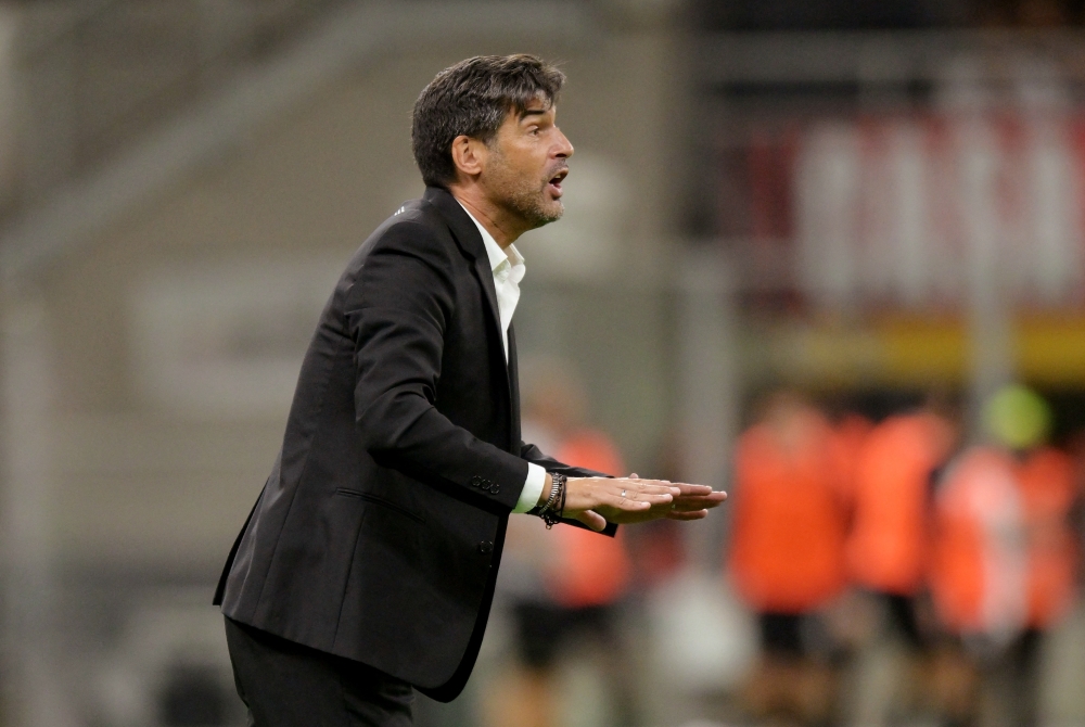 AC Milan manager Paulo Fonseca has already faced pressure due to a lacklustre start, with two draws and a loss before the comfortable home victory over Venezia, with all the goals coming inside the first half an hour. — Reuters pic