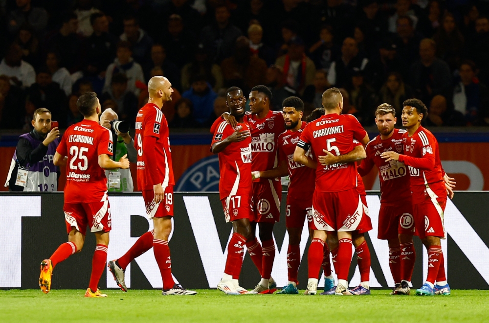 Brest will be experiencing European football for the first time after the Brittany club shocked France last season by finishing third in Ligue 1. — Reuters pic 