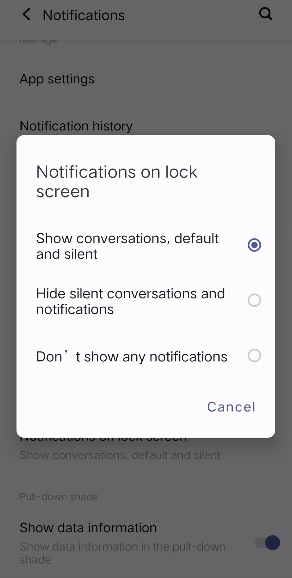 How to turn off notifications on Lock Screen for Android users. — Picture by Soo Wern Jun