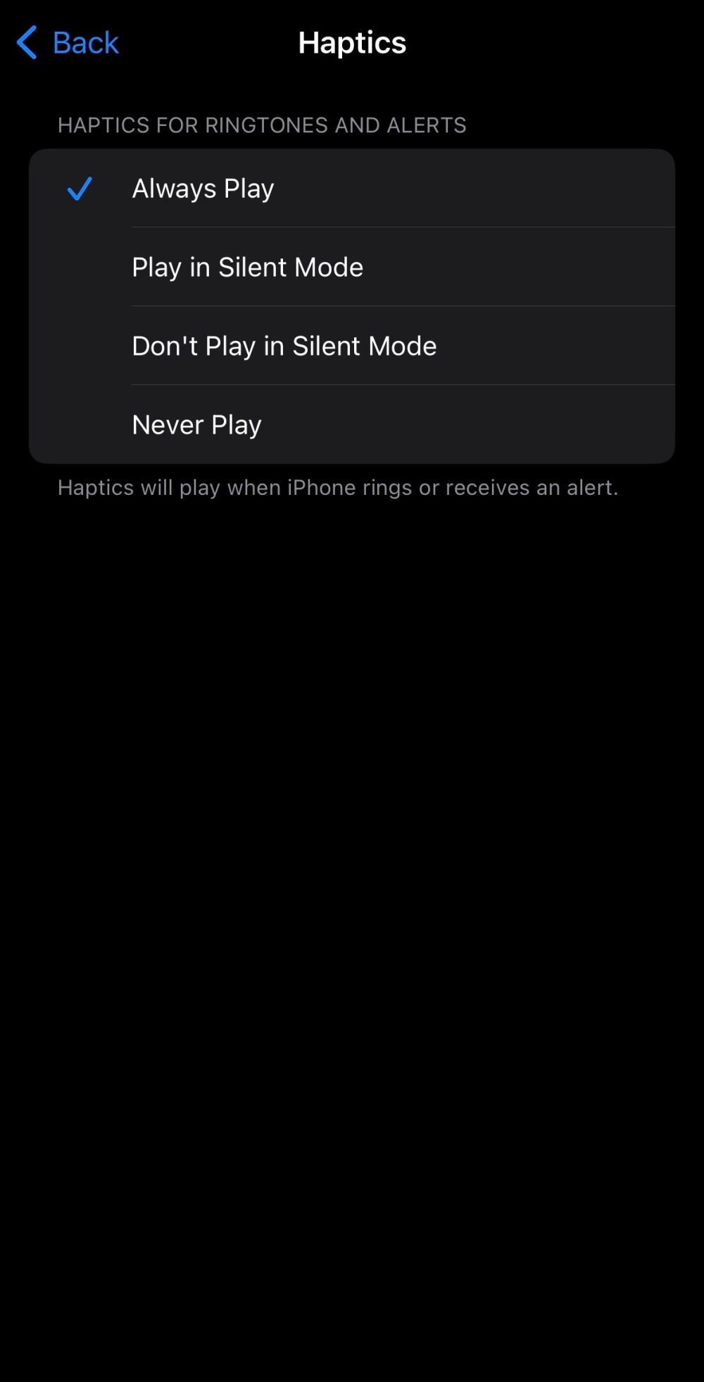 How to turn off vibration in Silent mode for iPhone users. — Picture by Soo Wern Jun