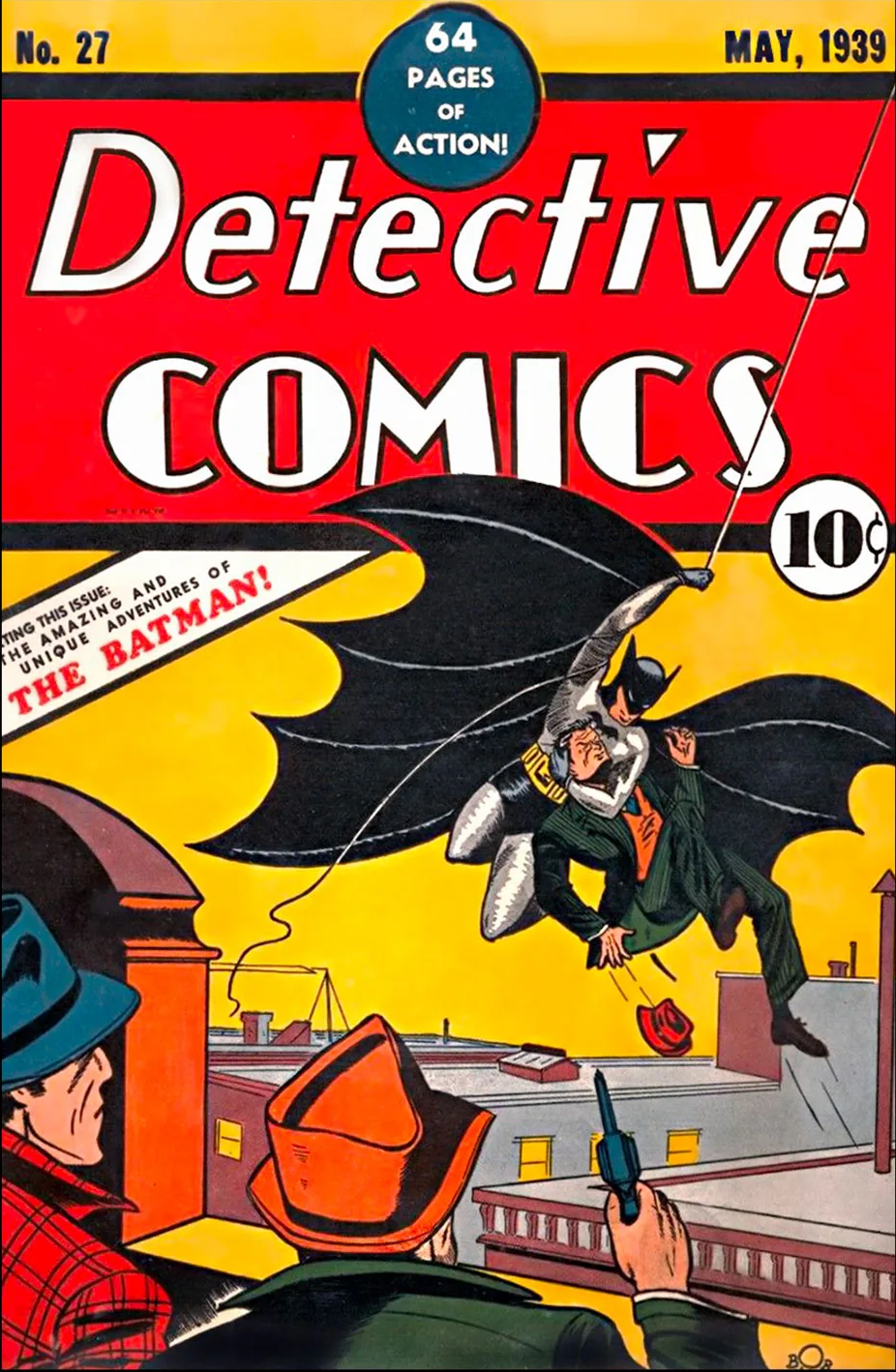 Batman first appeared in DC Comic's Detective Comics #27 in 1939. — Image courtesy of DC Comics