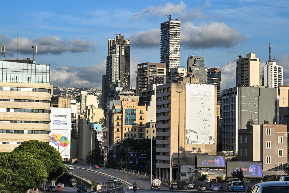 This overview shows empty streets in Beirut on September 19, 2024 during the televised address of the leader of the Lebanese Shiite movement Hezbollah. — AFP pic