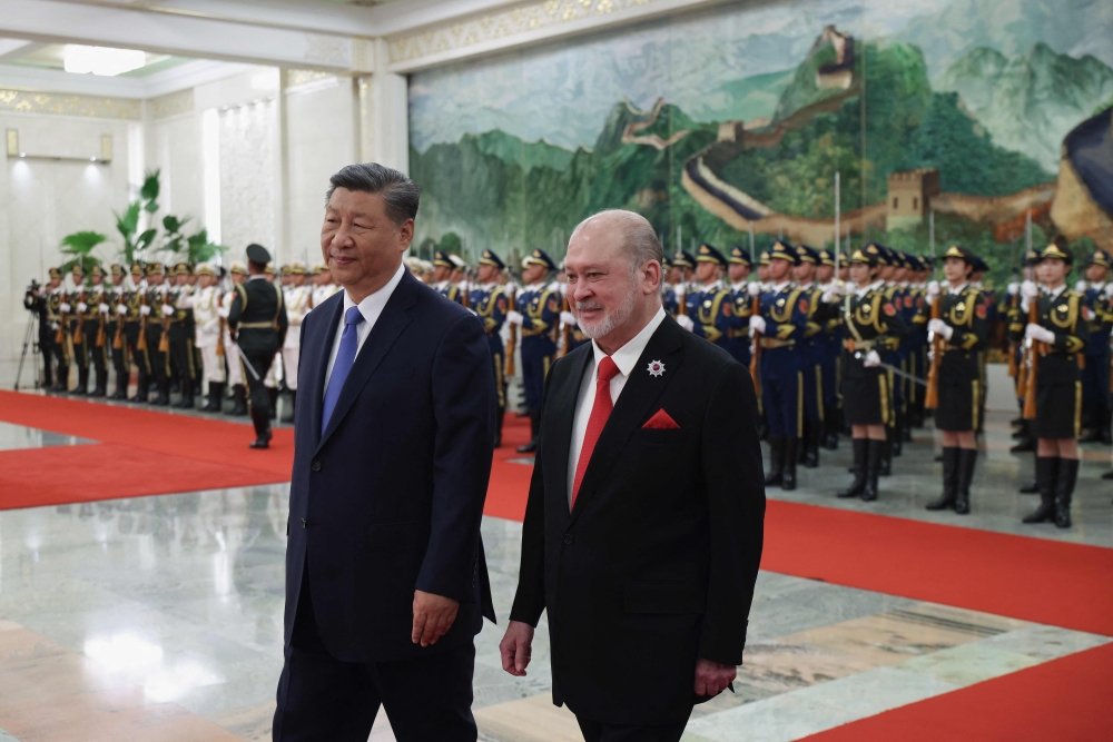 His Majesty Sultan Ibrahim, King of Malaysia’s four-day state visit to China, marks a significant step in strengthening half a century of diplomatic ties between the two nations. — AFP pic