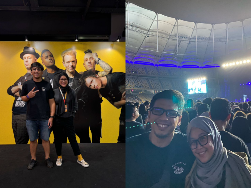 A mother of two, Mya Nabila and her husband find time to go to concerts especially when it comes to their favourite acts. — Picture courtesy of Mya Nabila