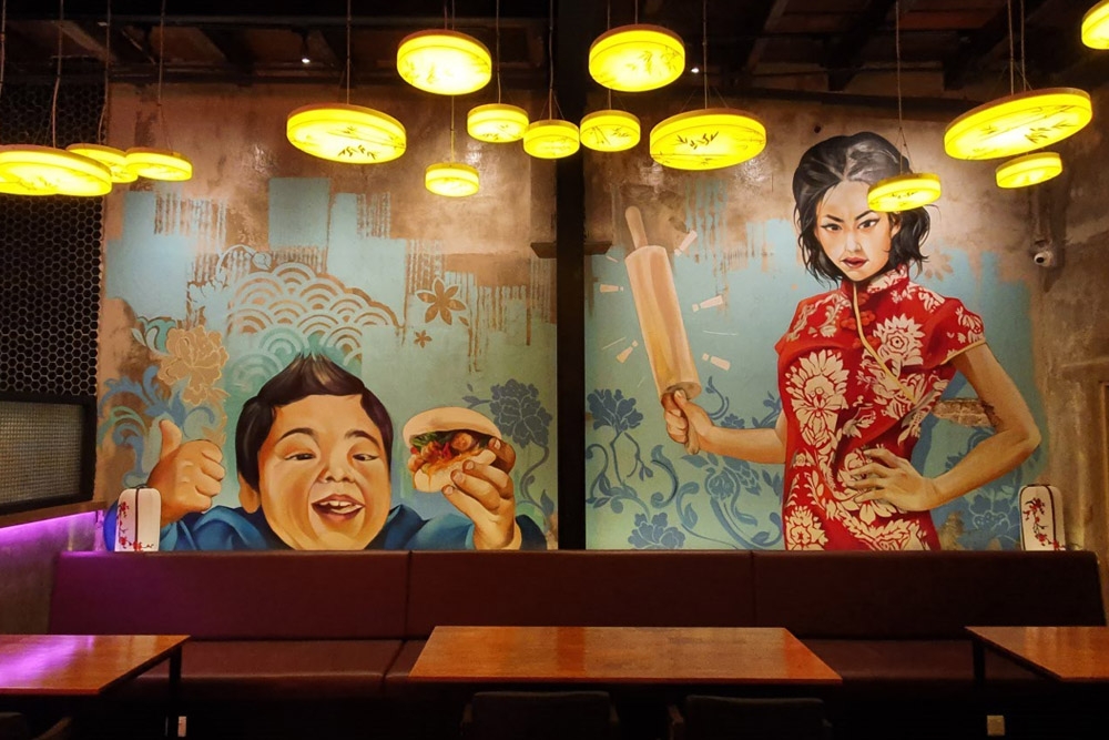 Mural on Da Bao’s feature wall. — Picture courtesy of Da Bao 打包