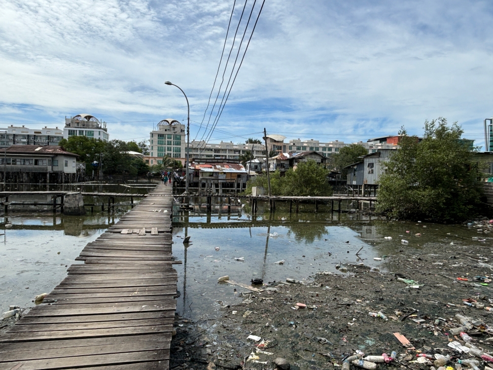 The area, now called Sembulan Tengah, has been targeted for a makeover multiple times. — Picture by Julia Chan