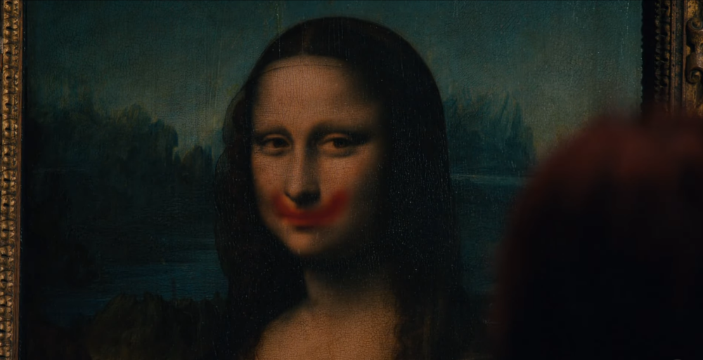 Why so serious, Mona Lisa? —  Screenshot from Instagram/ladygaga