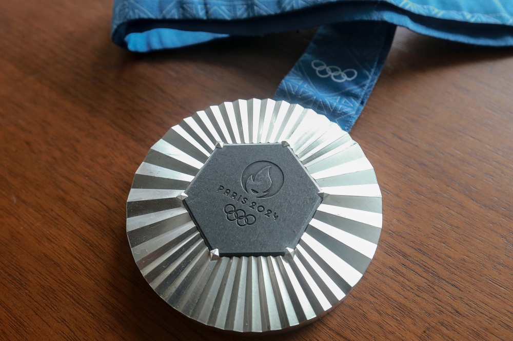 Ben Proud`s Paris 2024 Olympic silver medal. — Picture by Sayuti Zainudin 