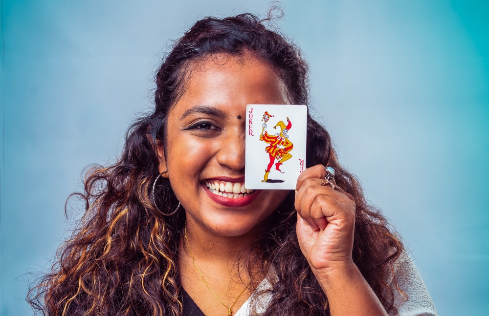 For Piravina Ragunathan, proving herself as a comedian involved additional challenges as she navigates a field predominantly occupied by male comics and content creators. — Picture courtesy of Gabrielle Boudville