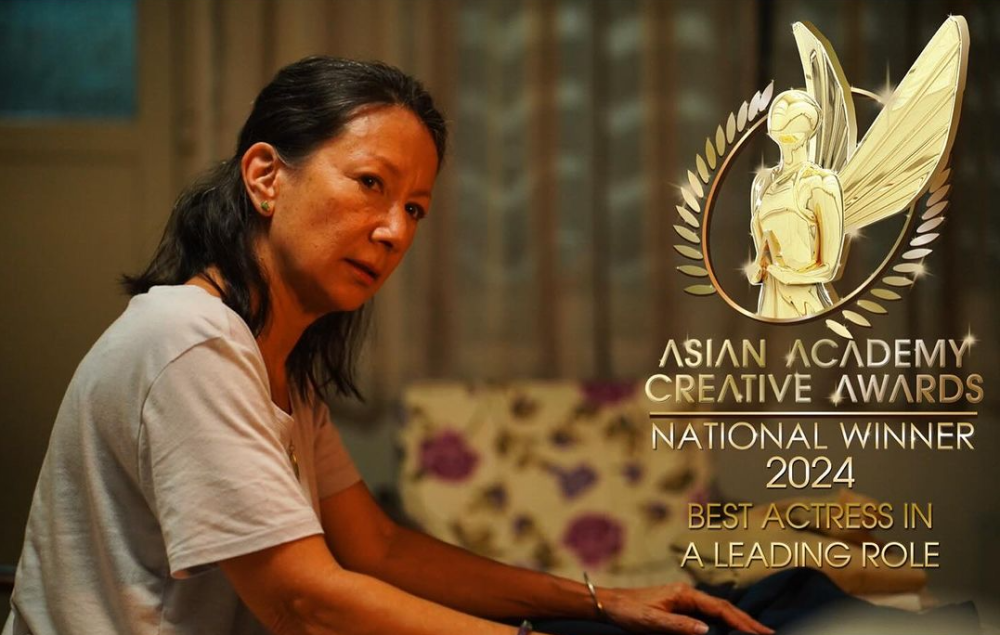 Malaysian actress Susan Lankester named National Winner for Best Actress in a Leading Role at the Asian Academy Creative Awards for ‘Raintown’