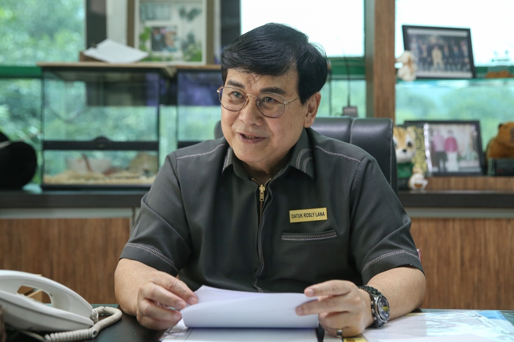 Zoo Negara deputy president Datuk Rosly Lana @ Rahmat A.Lana speaks to Malay Mail during an interview at his office at Zoo Negara in Kuala Lumpur September 9, 2024. — Picture by Yusof Mat Isa