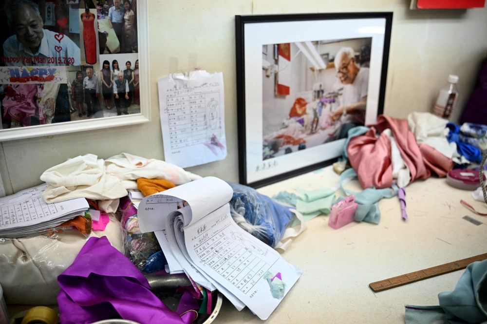 An order on the work bench in Yan’s workshop. — AFP pic