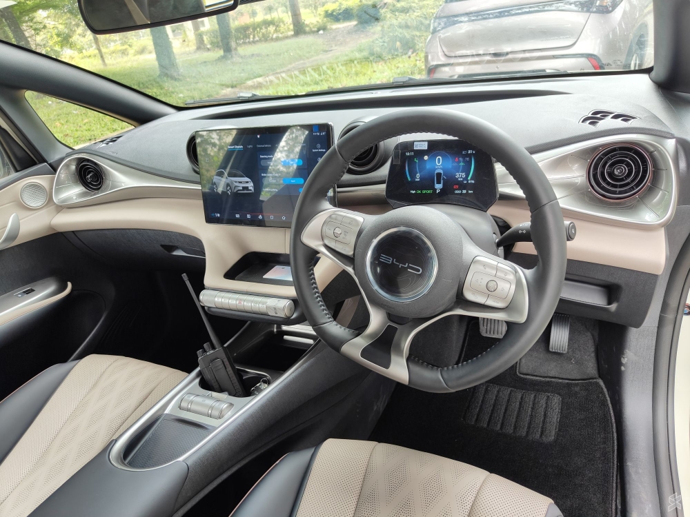 The interior of 2023 BYD Dolphin Dynamic Standard in Malaysia. — SoyaCincau