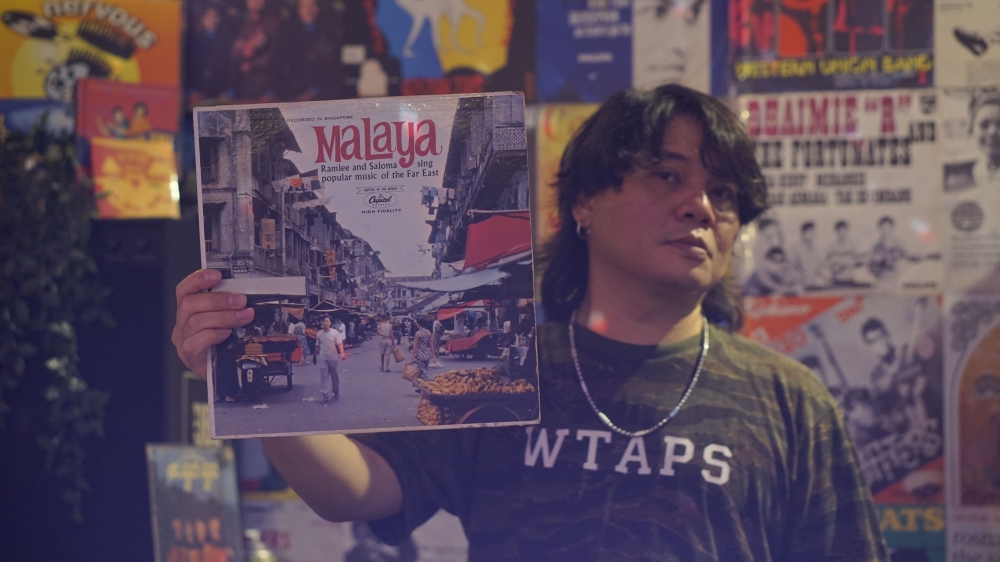 Musician and former OAG guitarist Naza Mohamad has been collecting vinyls since the 90's. — Picture by Arif Zikri