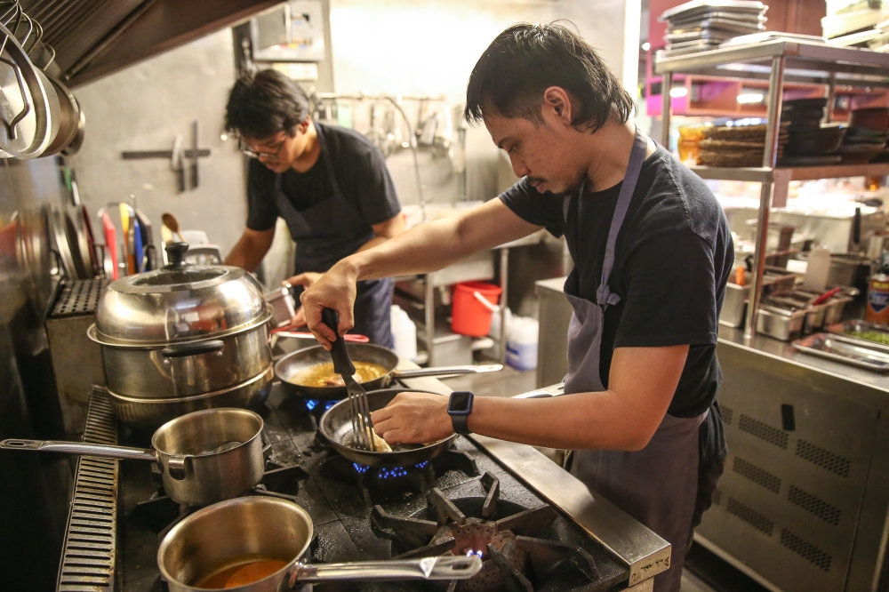 Even though the food is casual, their dishes are prepared only upon order to keep things fresh — Picture by Yusof Mat Isa