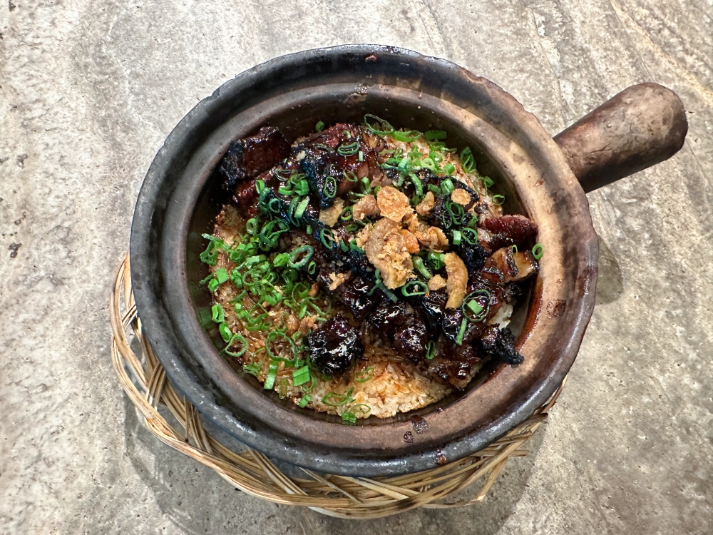 Char Siew Wagyu Beef Rice served in a hot claypot mimics the taste of barbecue pork — Picture by Lee Khang Yi