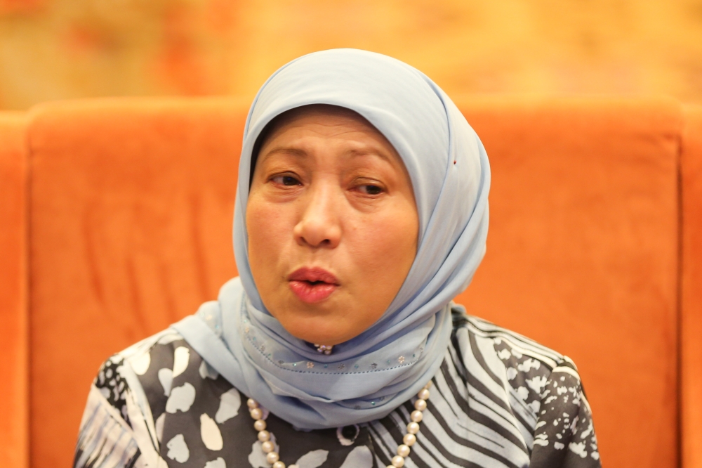 Woman, Family and Community Development Minister Datuk Seri Nancy Shukri hopes to present a proposal paper regarding the care and future of the 572 children associated with GISBH to the Cabinet next week. — Picture by Miera Zulyana