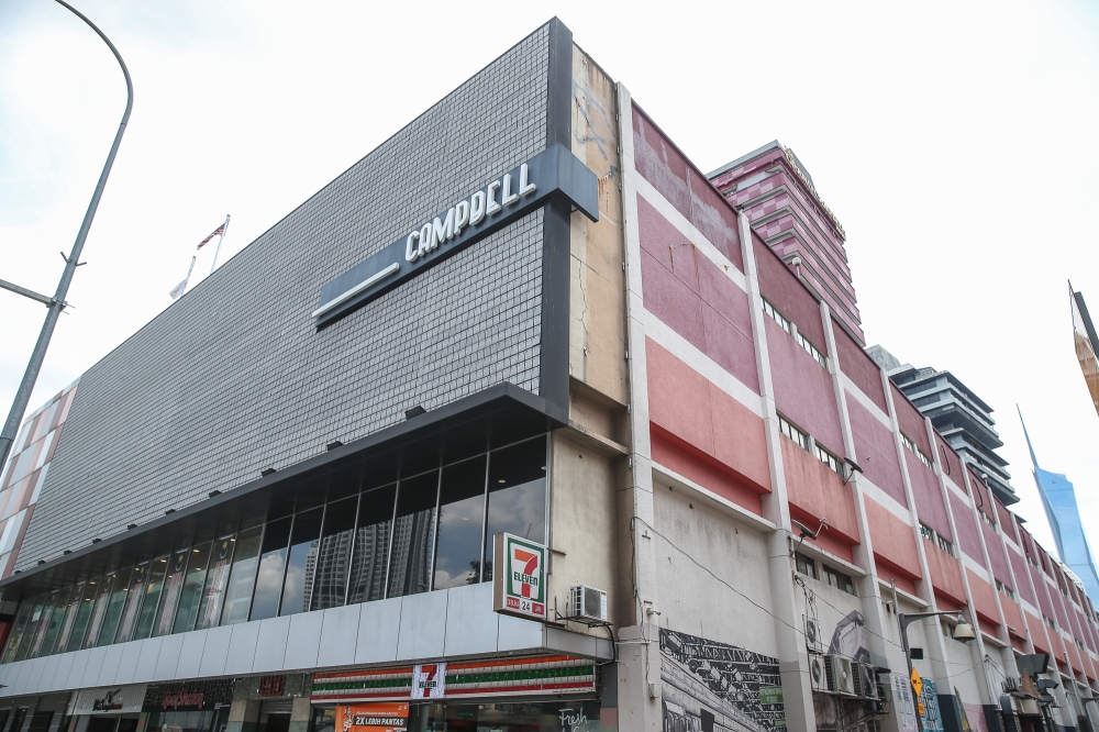 A general view of Campbell Shopping Complex in Kuala Lumpur on October 2, 2024. — Picture by Yusof Mat Isa