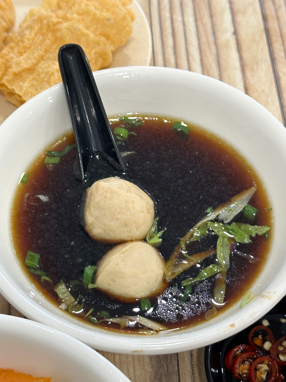 Their handmade fish balls is done Melaka style where it's got a softer bite. — Pictures by Lee Khang Yi