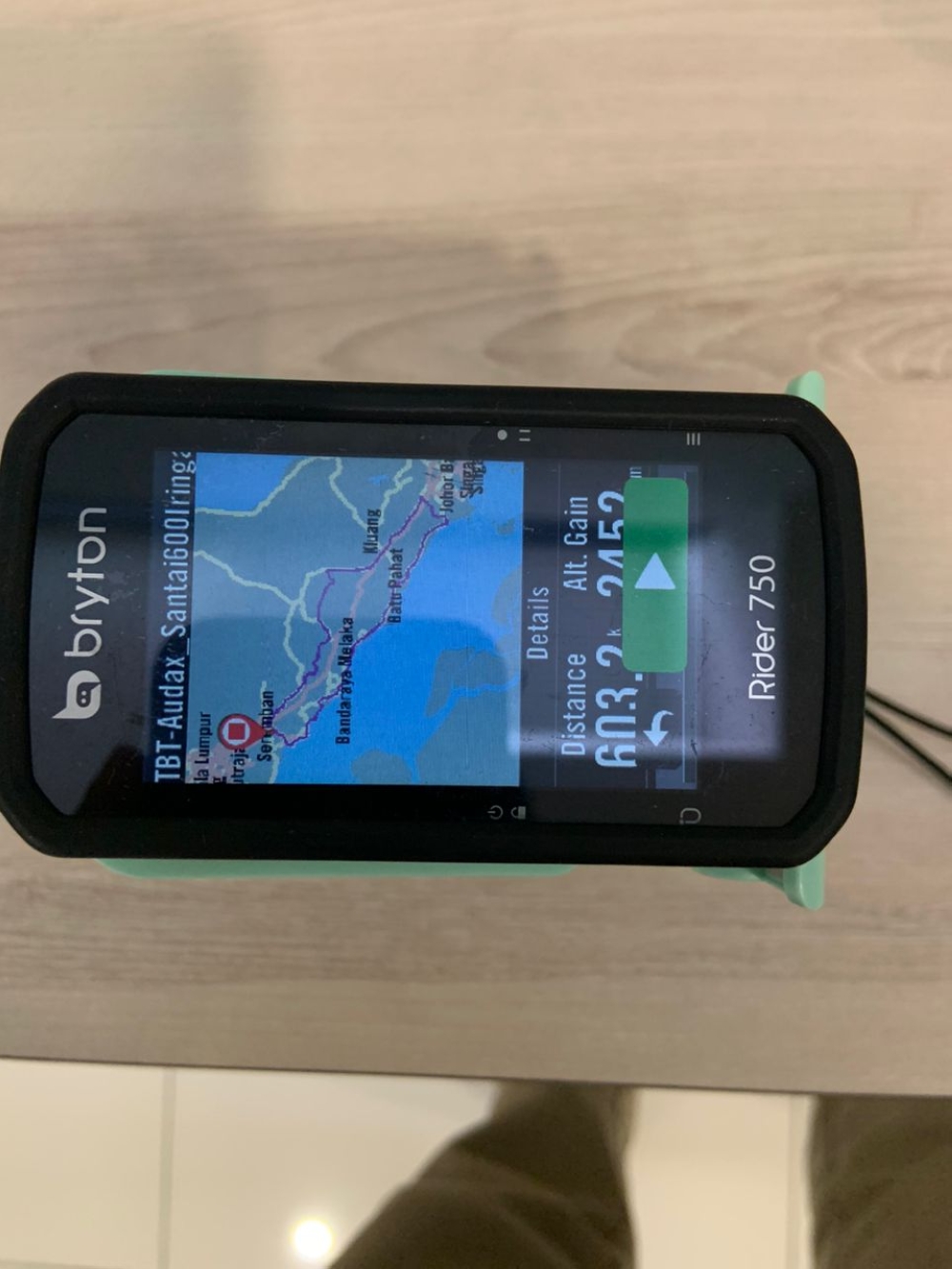 A GPS tracker device for riders to monitor how far they have travelled. — Picture courtesy of Fazrul Farouk