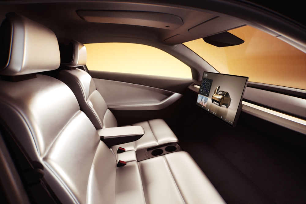 There are only three buttons inside the Cybercab with two of them for the windows and one for the dome light. To perform related actions inside the EV, one has to utilise the Cybercab’s 20.5-inch central display. — SoyaCincau