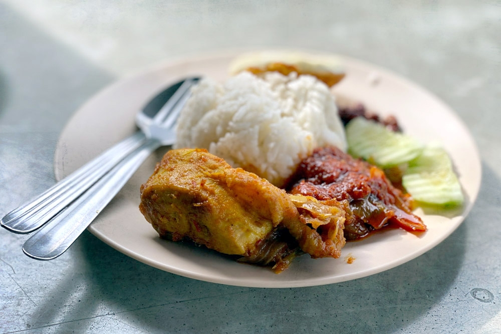 Nasi Lemak Ayam Sambal. — Picture by CK Lim