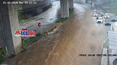 Jalan Pudu、Jalan Wangsa Maju 等地：早上洪水过后，吉隆坡 13 条道路遭受山洪袭击