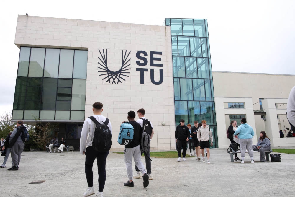 Students are photographed at the South East Technological University (SETU) in Carlow, eastern Ireland on September 24, 2024, where a new course has started in Content Creation and Social Media. — AFP pic 