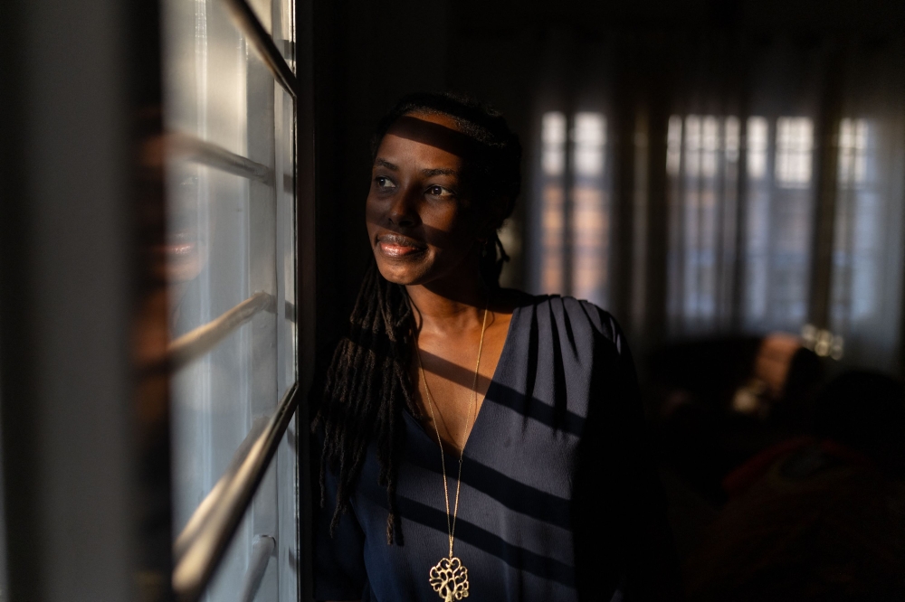 Jeanne Allaire Kayigirwa poses for a portrait at her mother’s house in Kigali on July 24, 2024. Kayigirwa survived the genocide against the Tutsi in 1994 when she was 16 years old. She lost her father during the genocide and many other relatives. — AFP pic 