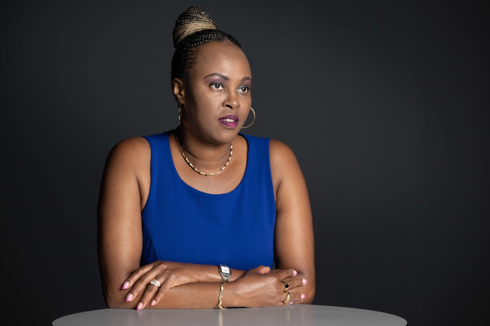 Orphan and survivor of the genocide against the Tutsi in Rwanda, Claire Umutoni poses during a photo session in Paris on August 22, 2024. — AFP pic 