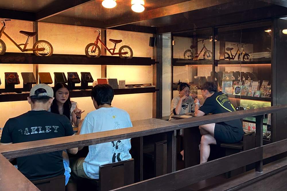 Tables in a space designed to resemble ‘machiya’ townhouses in Kyoto. — Picture by CK Lim