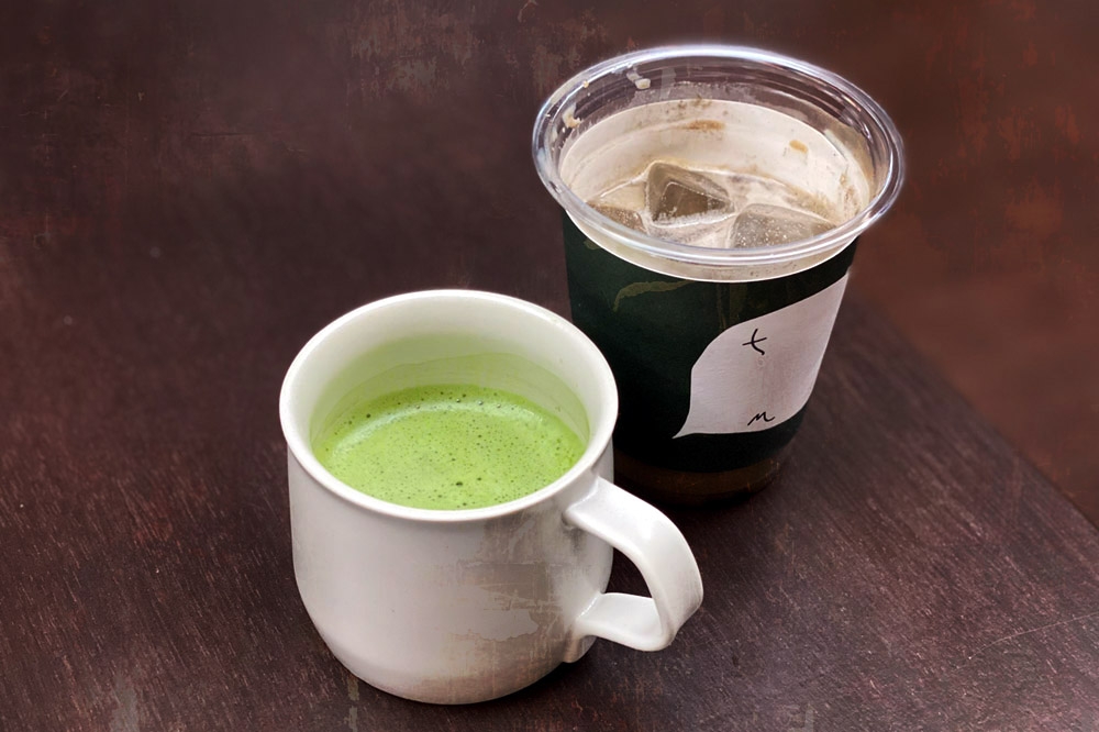 Gokou Matcha (left) and Hojicha Black Sesame Miso Foam (right). — Picture by CK Lim