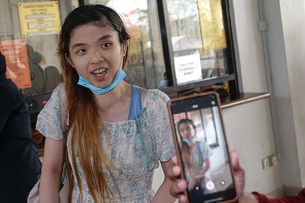 Adeline Chang Pei Yi is photographed after her case at the Sepang Sessions Court on October 24, 2024. — Picture by Sayuti Zainudin